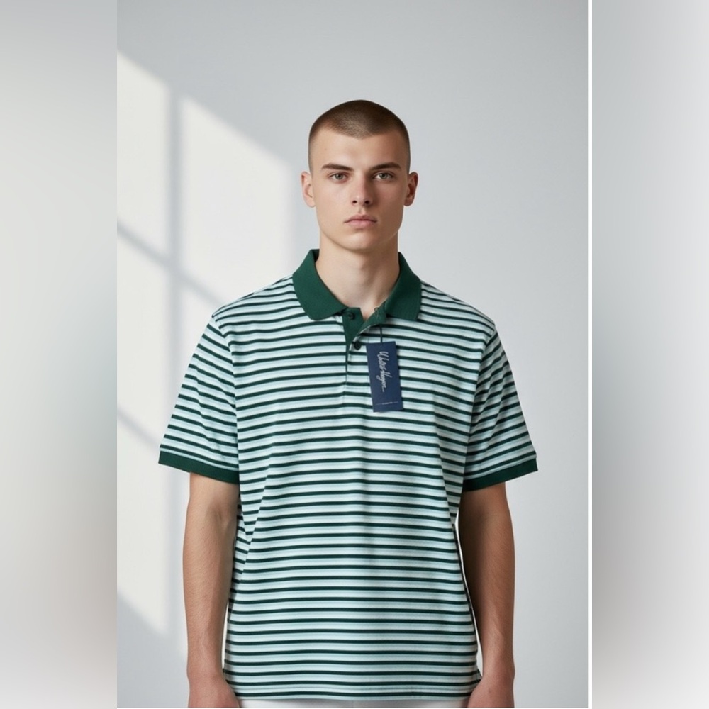 Walter Hagen clubhouse stripe pique polo